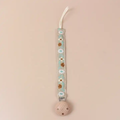 Lace Teether Toy Holder with Wood Clip