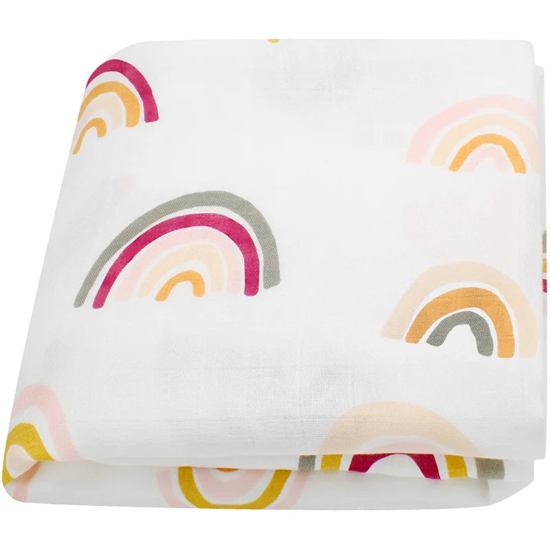 Rainbow Sun Baby Muslin Swaddle